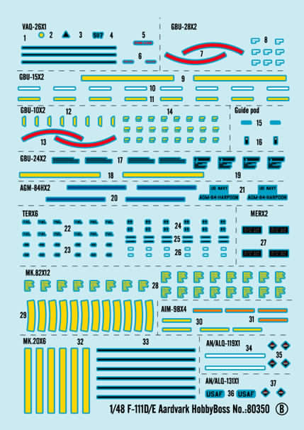 1/48 F111D/E Aardvark - Hobby Sense