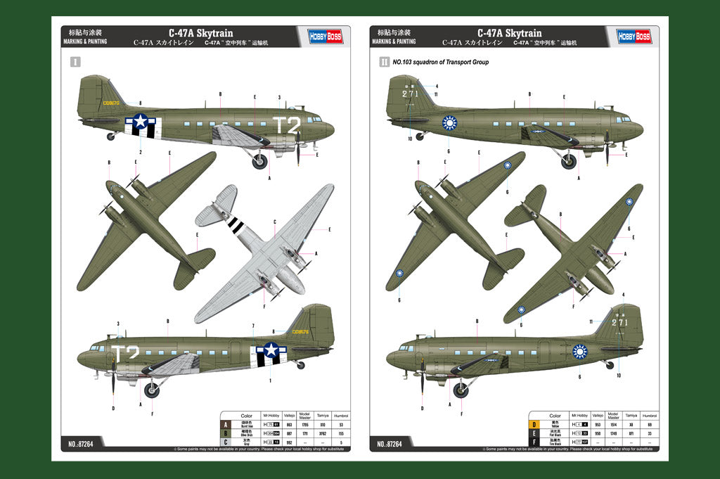 1/72 C47A Skytrain - Hobby Sense