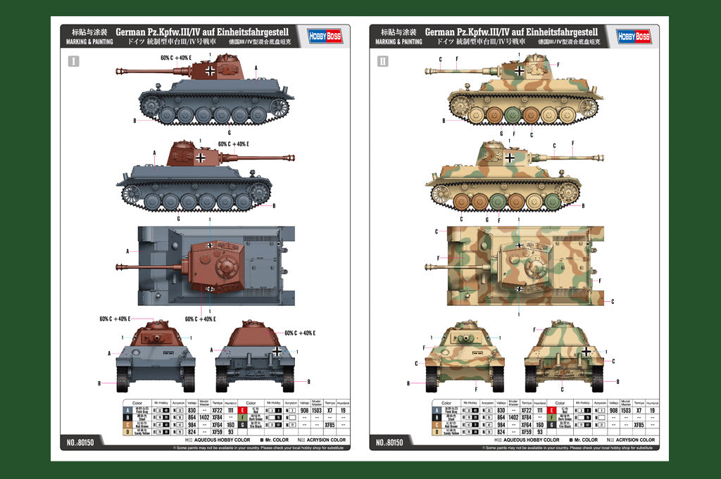 1/35 German Pz.Kpfw.III/IV auf Einheitsfahrgestell - Hobby Sense
