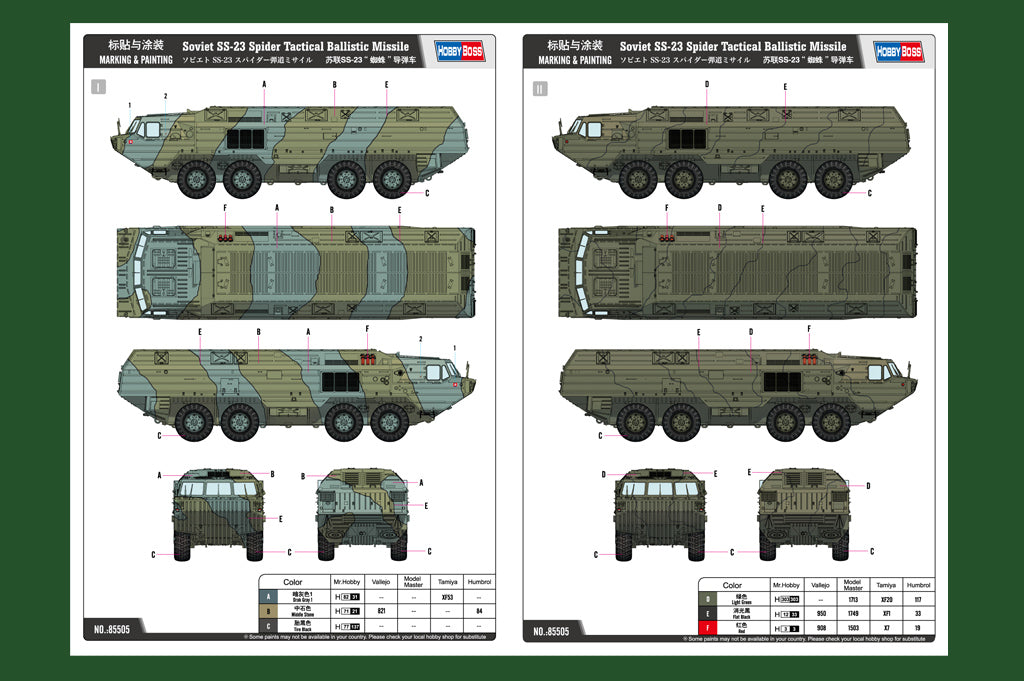 1/35 Soviet SS23 Spider Tactical Ballistic Missile - Hobby Sense