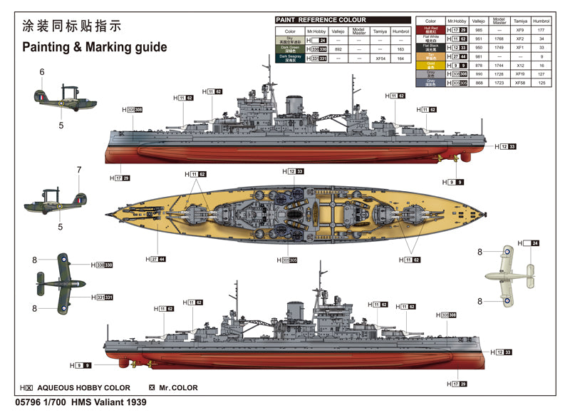 1/700 HMS Valiant 1939 - Hobby Sense
