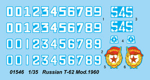 1/35 Russian T62 Mod 1960 Tank - Hobby Sense