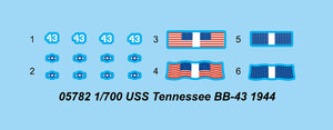 1/700 USS Tennessee BB 43 Battleship 1944 - Hobby Sense