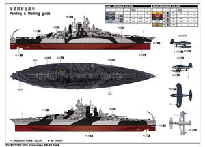 1/700 USS Tennessee BB 43 Battleship 1944 - Hobby Sense