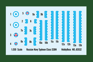 1/350 Russian Navy Typhoon Class SSBN - Hobby Sense