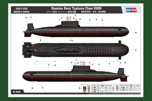 1/350 Russian Navy Typhoon Class SSBN - Hobby Sense