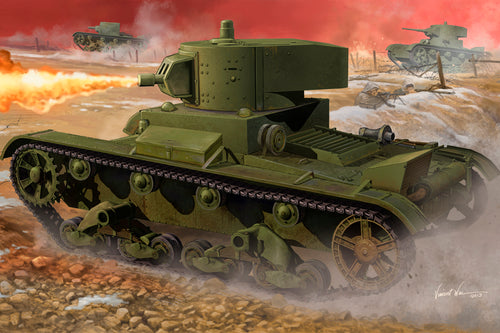 1/35 Soviet OT-130 Flame Thrower Tank - Hobby Sense