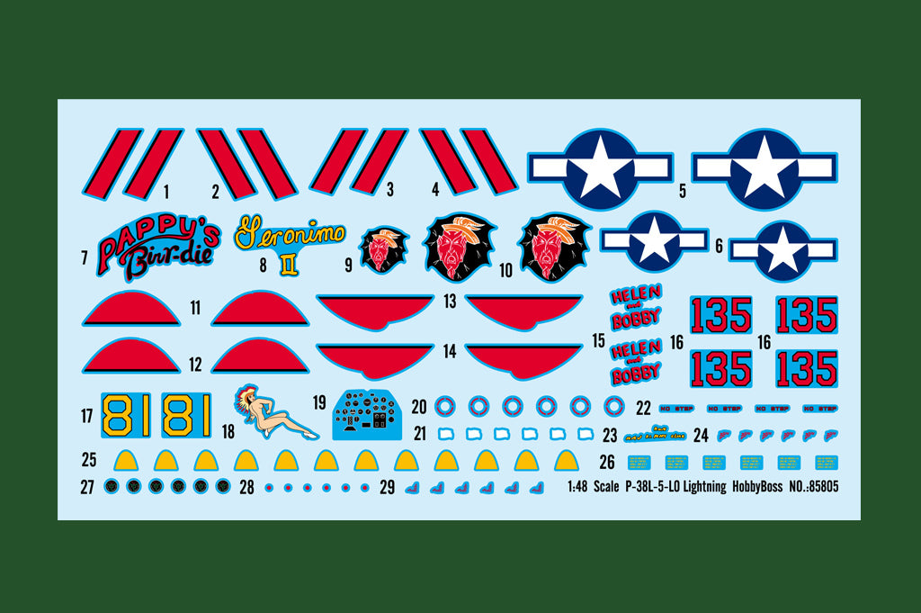 1/48 P-38L-5-L0 Lightning - Hobby Sense