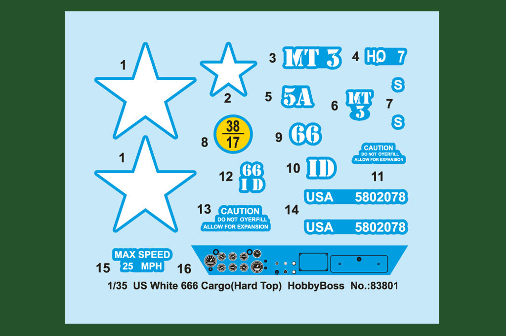 1/35 US White 666 Cargo Truck (Hard Top) - Hobby Sense