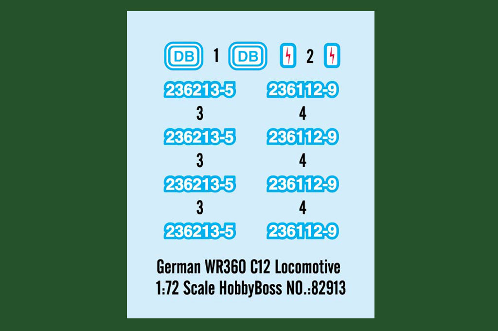 1/72 German WR360 C12 Locomotive - Hobby Sense