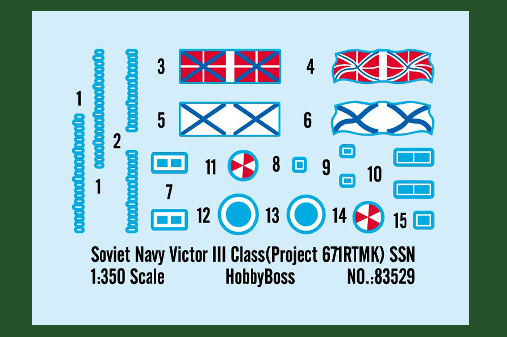 1/350 Soviet Navy Victor III Class(Project 671RTMK) SSN - Hobby Sense