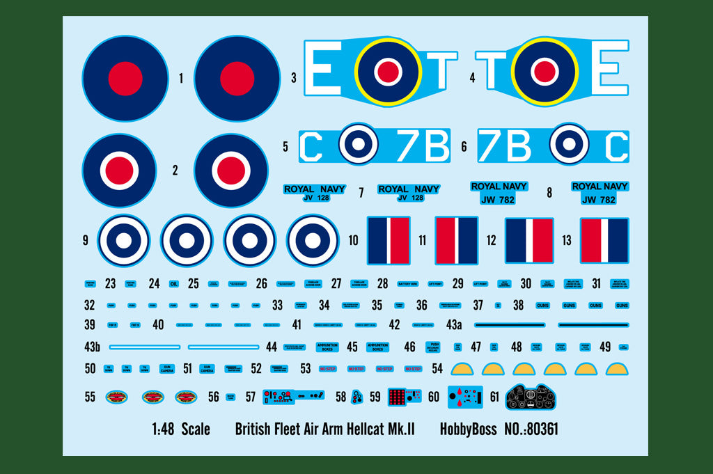 1/48 British Fleet Air Arm Hellcat Mk.II - Hobby Sense