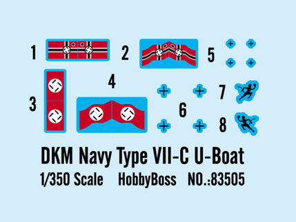 1/350 DKM Navy Type VII-C U-Boat - Hobby Sense