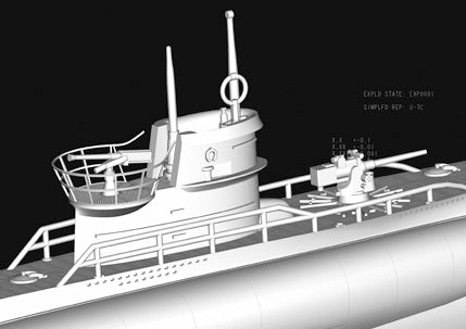 1/350 DKM Navy Type VII-C U-Boat - Hobby Sense
