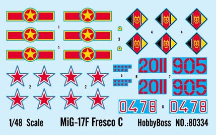 1/48 MiG-17F Fresco C - Hobby Sense