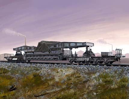 1/72 German Rail Transporter for Karl-Geraet - Hobby Sense