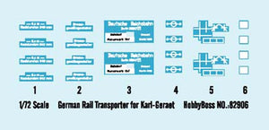 1/72 German Rail Transporter for Karl-Geraet - Hobby Sense