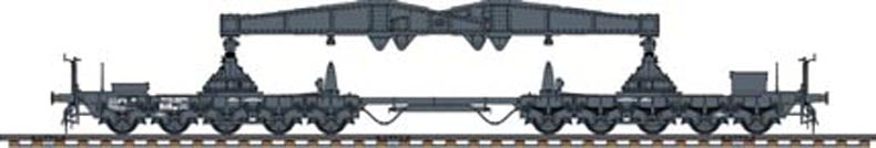1/72 German Rail Transporter for Karl-Geraet - Hobby Sense