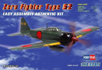 1/72 Japanese A6M5 Type 52, Easy Kit - Hobby Sense
