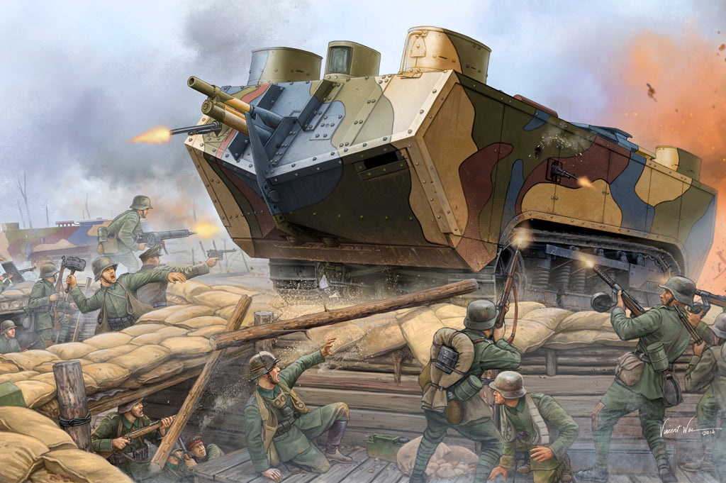1/35 French Saint Chamond Heavy Tank - Early - Hobby Sense