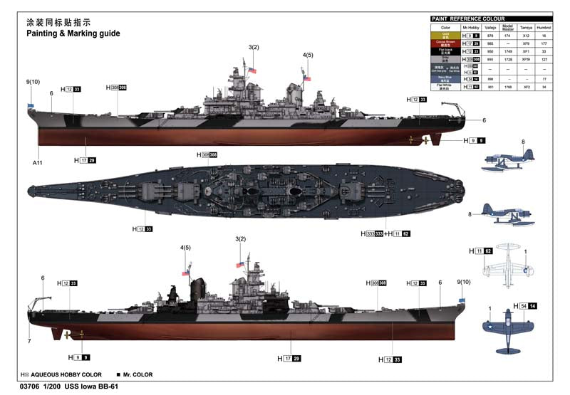 1/200 USS Iowa BB-61 - Hobby Sense