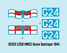 1/350 HMCS Huron Canadian Tribal Class Destroyer 1944 - Hobby Sense