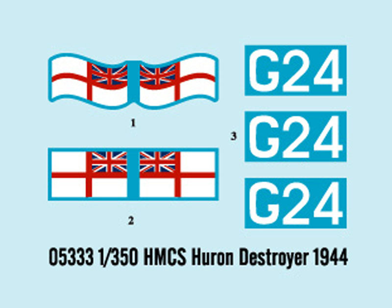 1/350 HMCS Huron Canadian Tribal Class Destroyer 1944 - Hobby Sense
