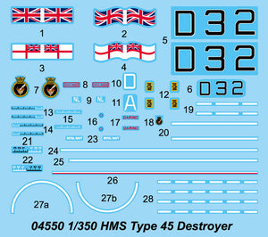 1/350 HMS Type 45 Destroyer - Hobby Sense