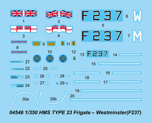 1/350 HMS TYPE 23 Frigate Westminster(F237) - Hobby Sense