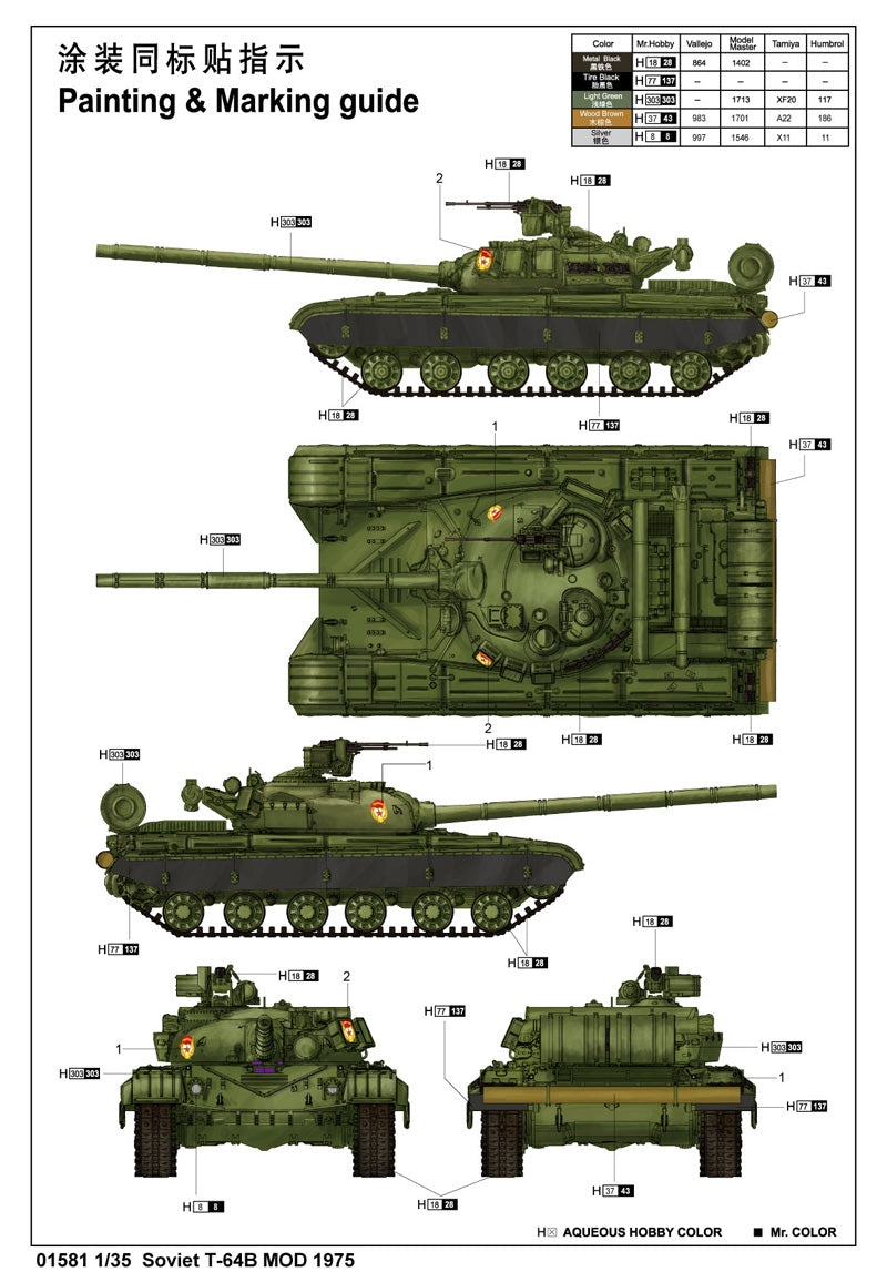 1/35 Soviet T64B MOD 1975 - Hobby Sense