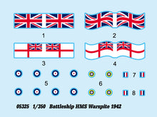 1/350 Battleship HMS Warspite 1942 - Hobby Sense