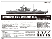 1/350 Battleship HMS Warspite 1942 - Hobby Sense