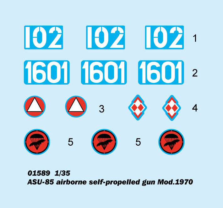 1/35 ASU-85 Airborne Self Propelled Gun Mod.1970 - Hobby Sense