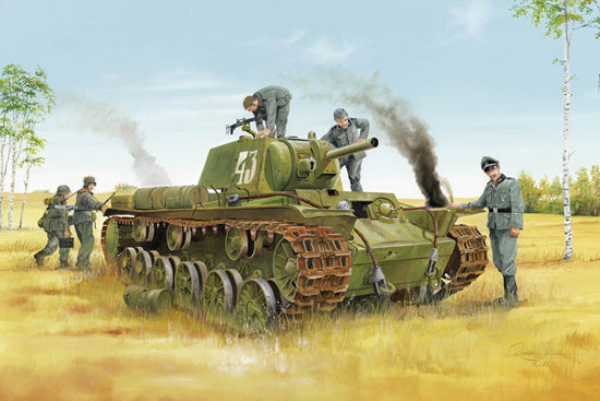 1/35 Soviet KV-8 Heavy Tank - Hobby Sense
