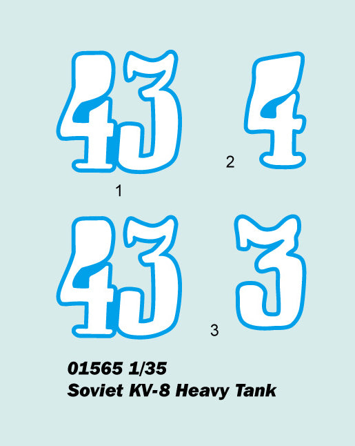 1/35 Soviet KV-8 Heavy Tank - Hobby Sense