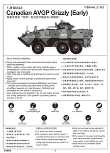 1/35 Canadian Grizzly 6x6 Armored Vehicle General Purpose (AVGP) - Hobby Sense