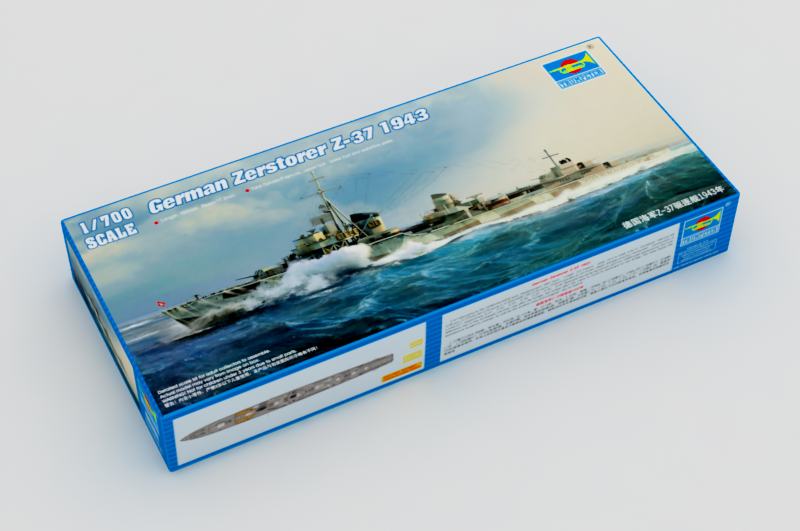 1/700 German Zerstorer Z37 Destroyer 1943 - Hobby Sense
