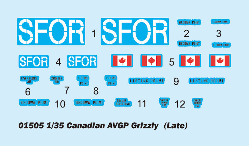 1/35 Canadian Grizzly 6x6 Armored Personnel Carrier Late Version - Hobby Sense