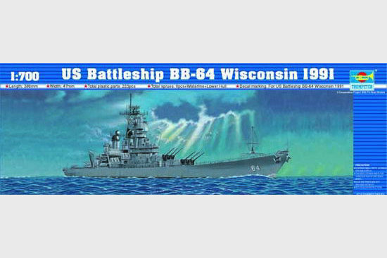 1/700 US Battleship BB-64 Wisconsin 1991 - Hobby Sense