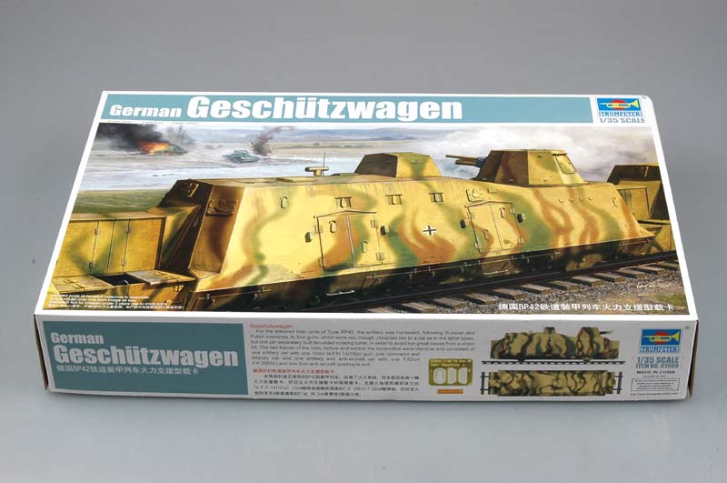 1/35 German Army Geschutzwagen Cannon Railcar - Hobby Sense