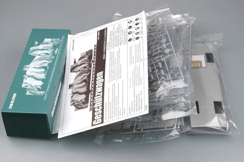 1/35 German Army Geschutzwagen Cannon Railcar - Hobby Sense