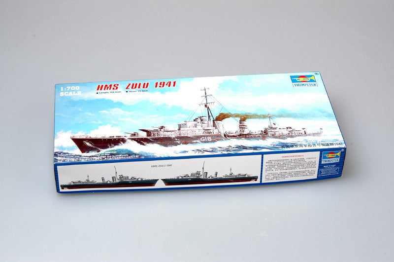 1/700 Tribal-class destroyer HMS Zulu (F18)1941 - Hobby Sense