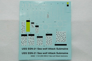 1/144 USS SSN-21 Sea wolf Attack Submarine - Hobby Sense