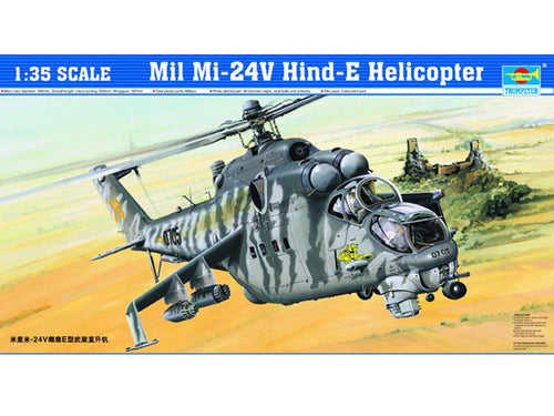 1/35 Mil Mi-24V Hind-E Helicopter - Hobby Sense