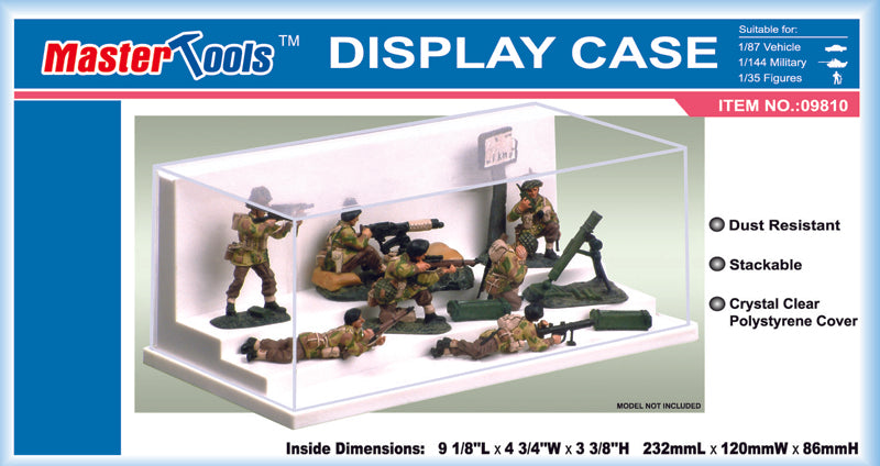 Display Case 232x120x86mm for 1/35 Figures or 1/87 Vehilce or 1/144 Military - Hobby Sense