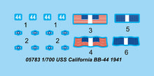 1/700 USS California BB-44 1941 - Hobby Sense