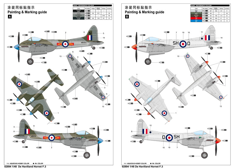 1/48 De Havilland Hornet F3 - Hobby Sense