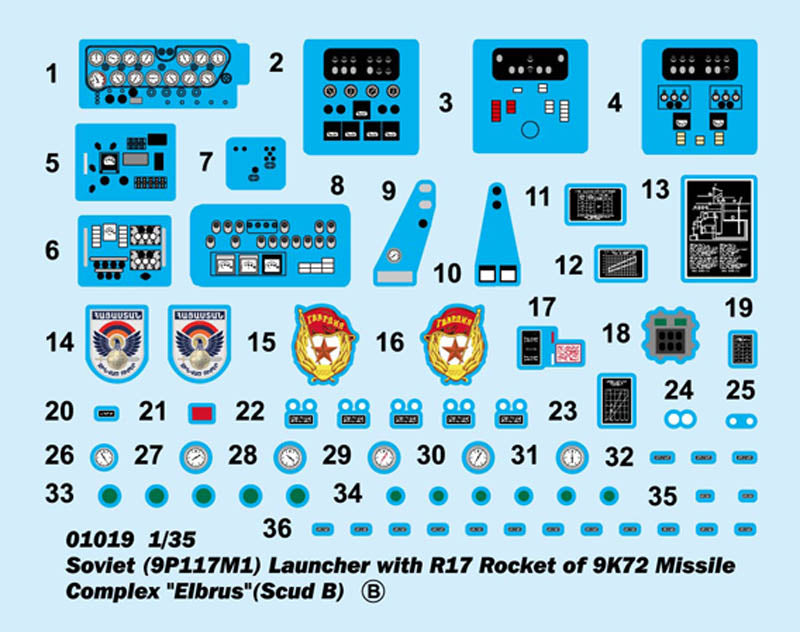 1/35 Soviet Launcher with R17 Rocket Missile Complex "Elbrus" - Hobby Sense