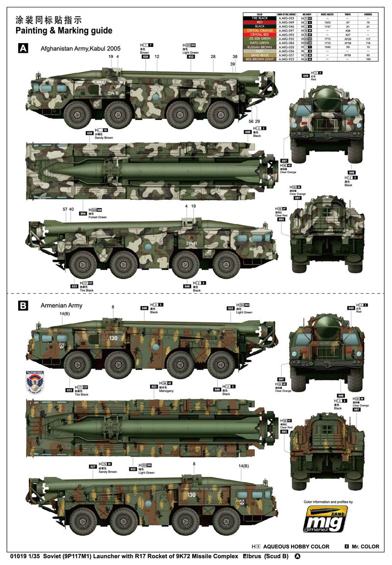 1/35 Soviet Launcher with R17 Rocket Missile Complex 
