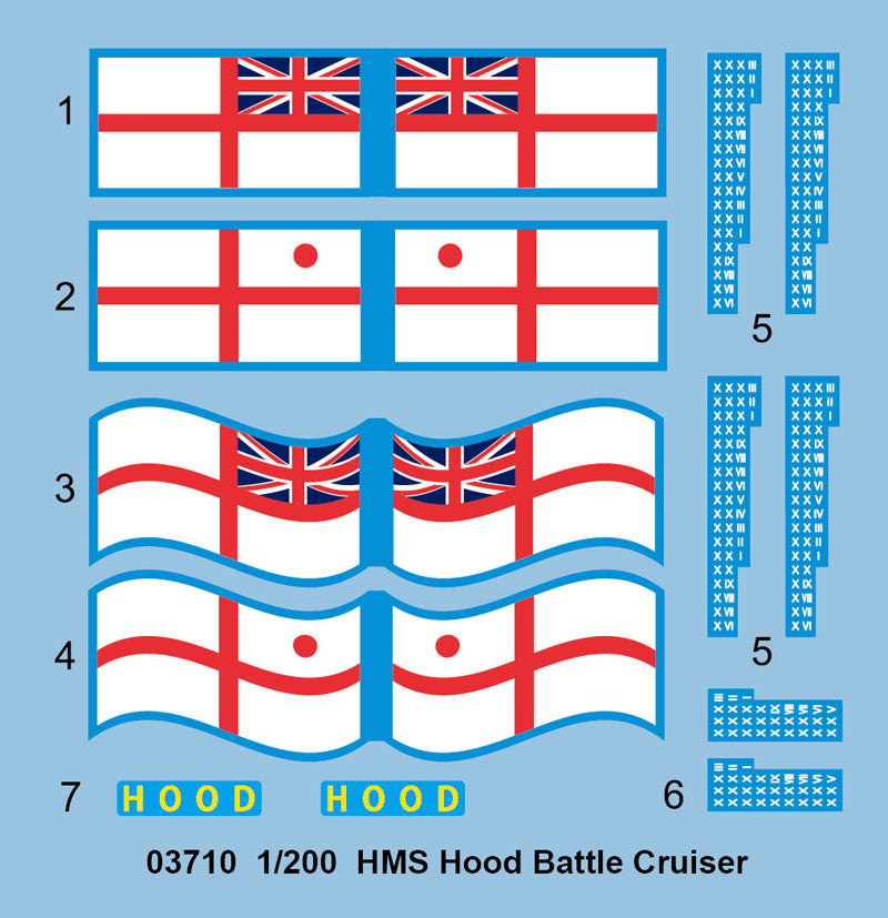 1/200 HMS Hood Battle Cruiser - Hobby Sense